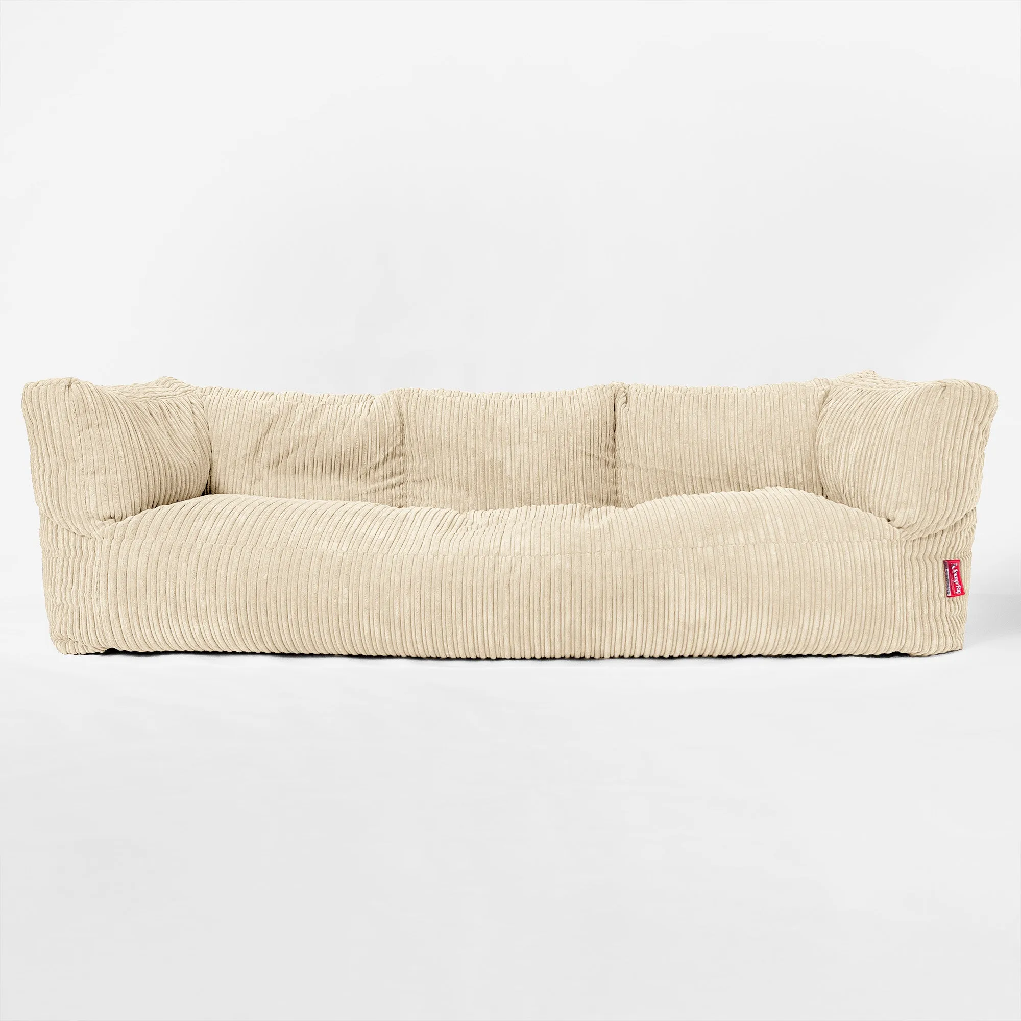 The 3 Seater Albert Sofa Bean Bag - Cord Cream