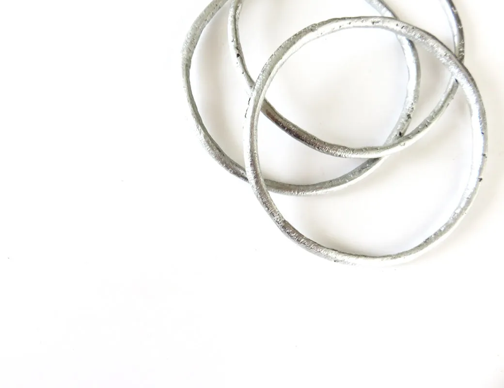 Thin Aluminum Bangle Set