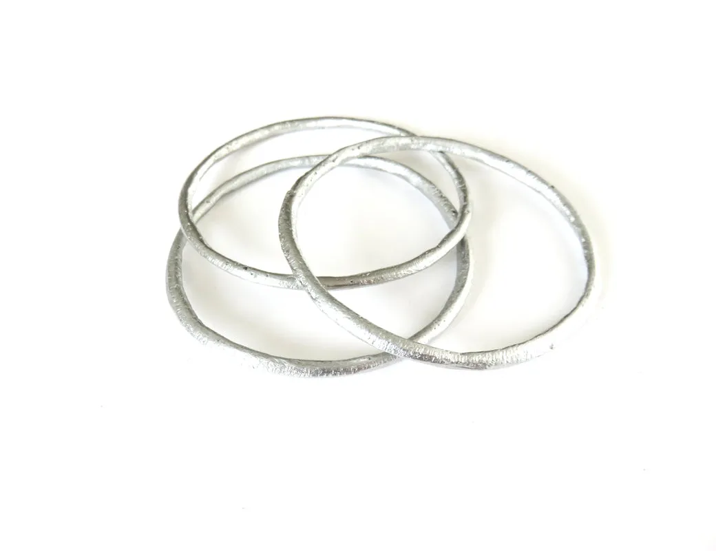 Thin Aluminum Bangle Set