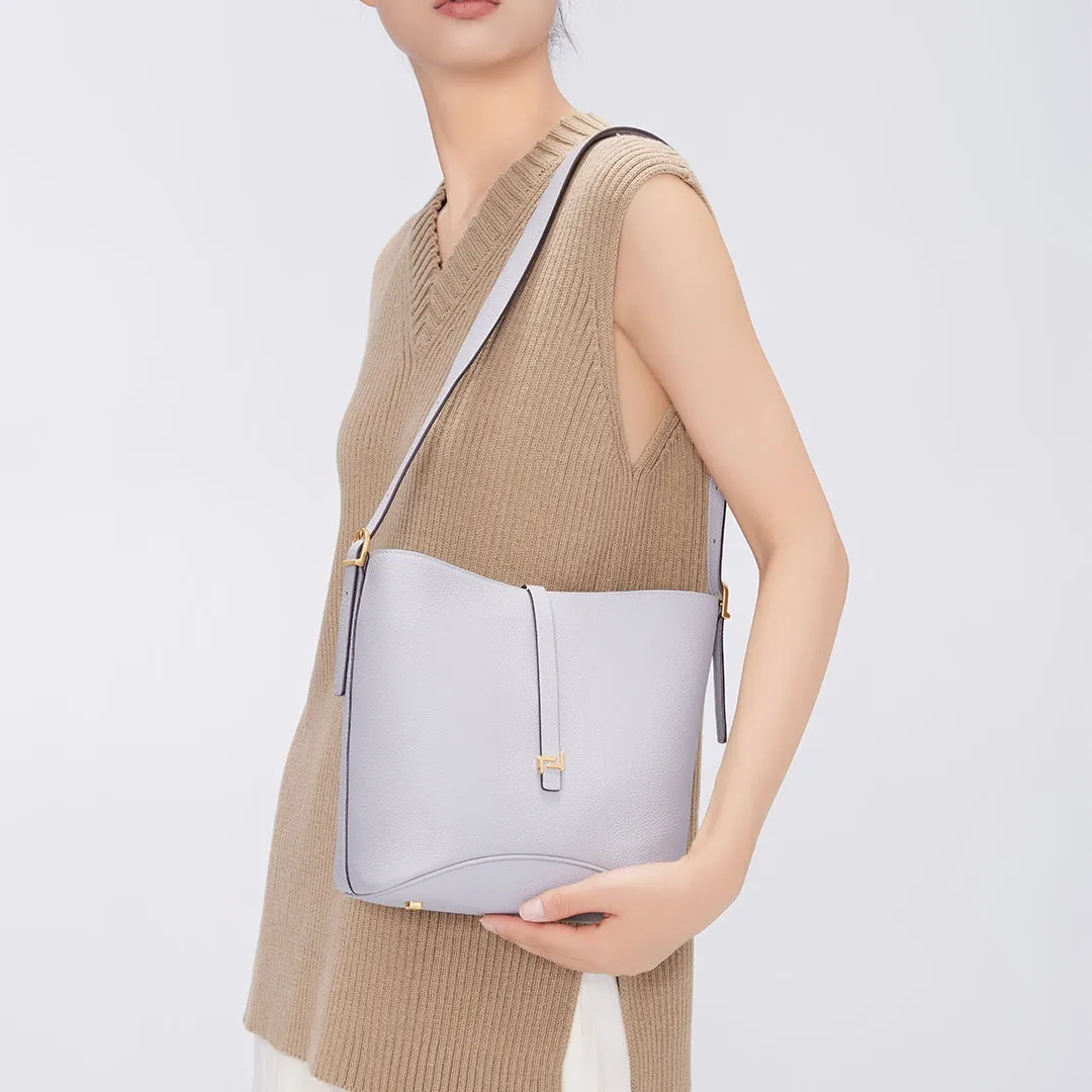 TIANQINGJI Handmade TOGO Leather Bucket Bag