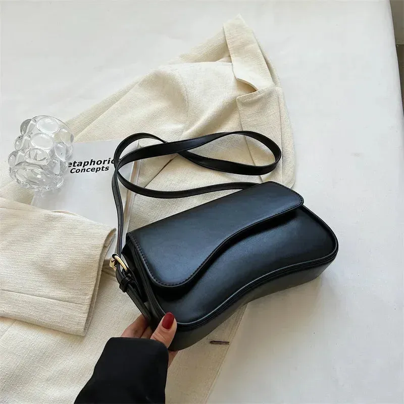 Vintage Crossbody Bag for Women Small Flap Shoulder Underarm Bag